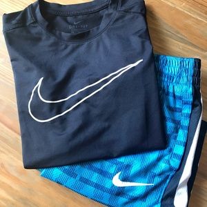 Dri-Fit Nike Shirt and Shorts Medium
